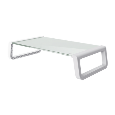 TRUST SOPORTE ELEVADOR CRISTAL BLANCO